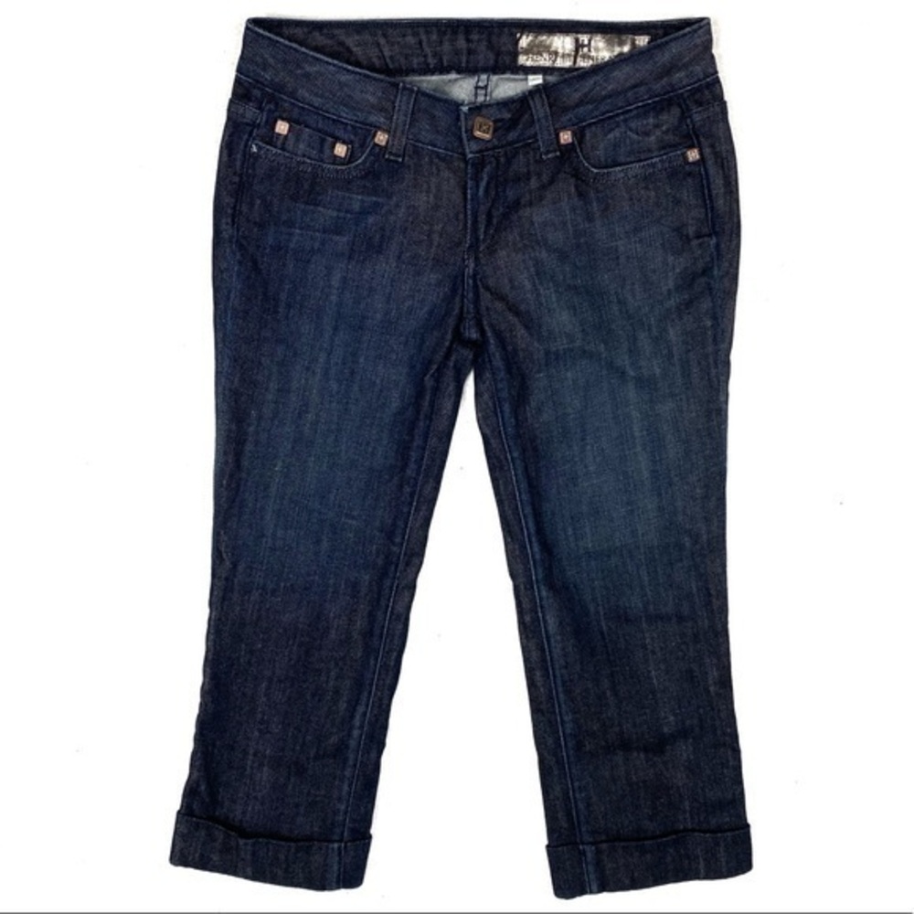 Henry III Generation Dark Wash Cuffed Crop Jean